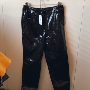 Patent leather pants